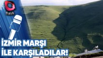 Atatürk Siluetini İzmir Marşı İle Karşıladılar!