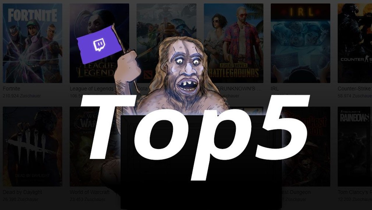 Die fünf erfolgreichsten eSport-Titel auf Twitch