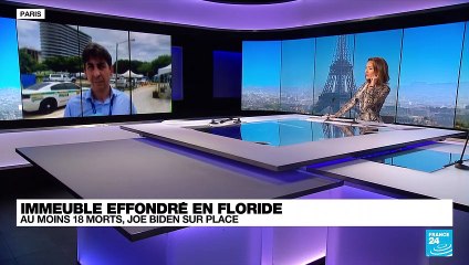 Immeuble effondré en Floride : Joe Biden sur place, les opérations de secours suspendues