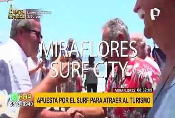 Miraflores apuesta por el surf para fomentar el turismo