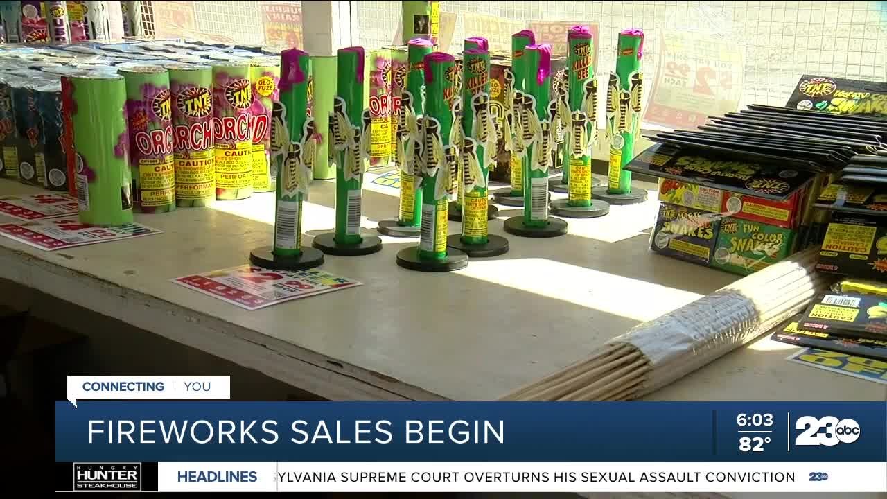 Fireworks sales begin in Kern County video Dailymotion