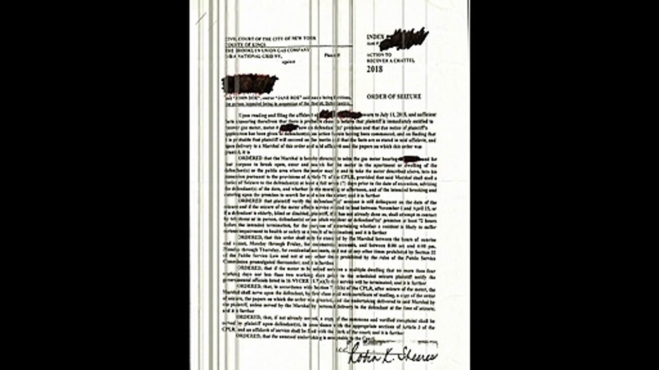 US Marshall 72 hour sample notice