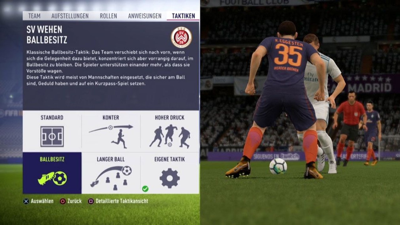 FIFA 18: Die Ballbesitz-Taktik