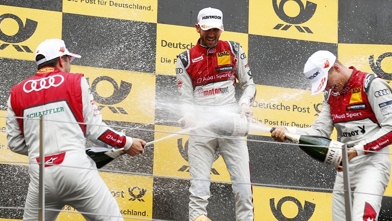 Turbulentes Rennen - Rast Erster beim Audi-Dreifacherfolg