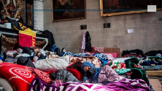La grève de la faim des sans-papiers à Bruxelles