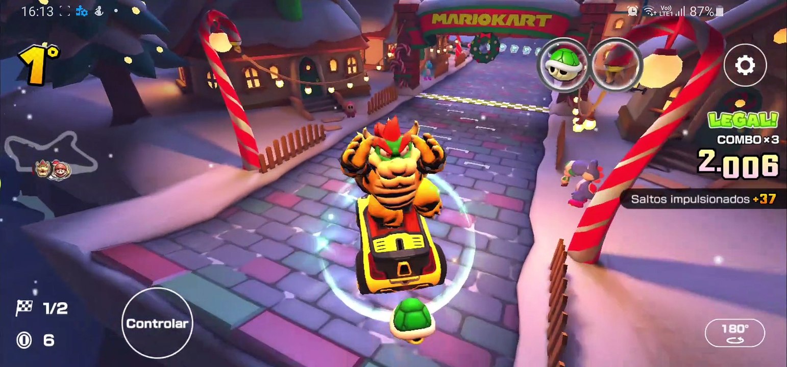 A PISTA DE CORRIDA DE NATAL! | Mario Kart Tour #1