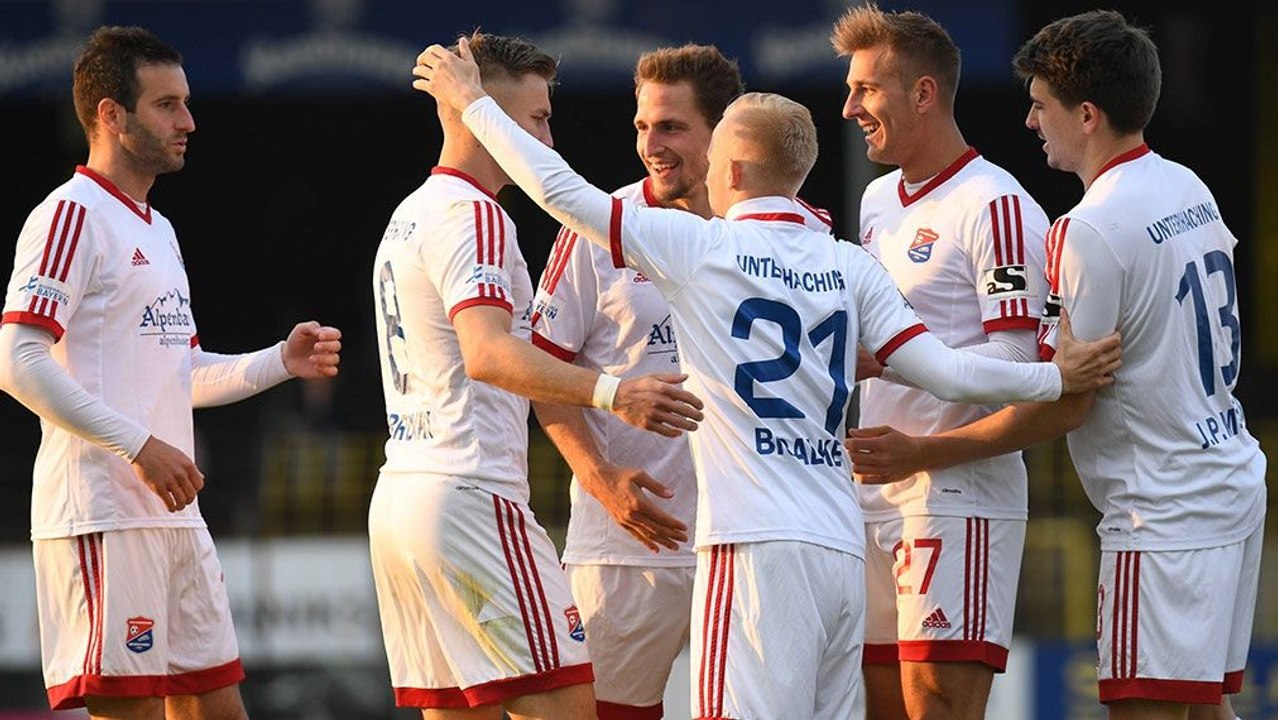 Vier Treffer, vier Schützen - Meister Unterhaching souverän