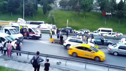 TEM Bağlantı yolunda zincirleme kaza: 1’i ağır 6 yaralı