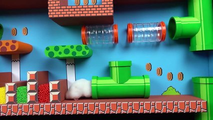 Hamster escapes the Super Mario maze in real life