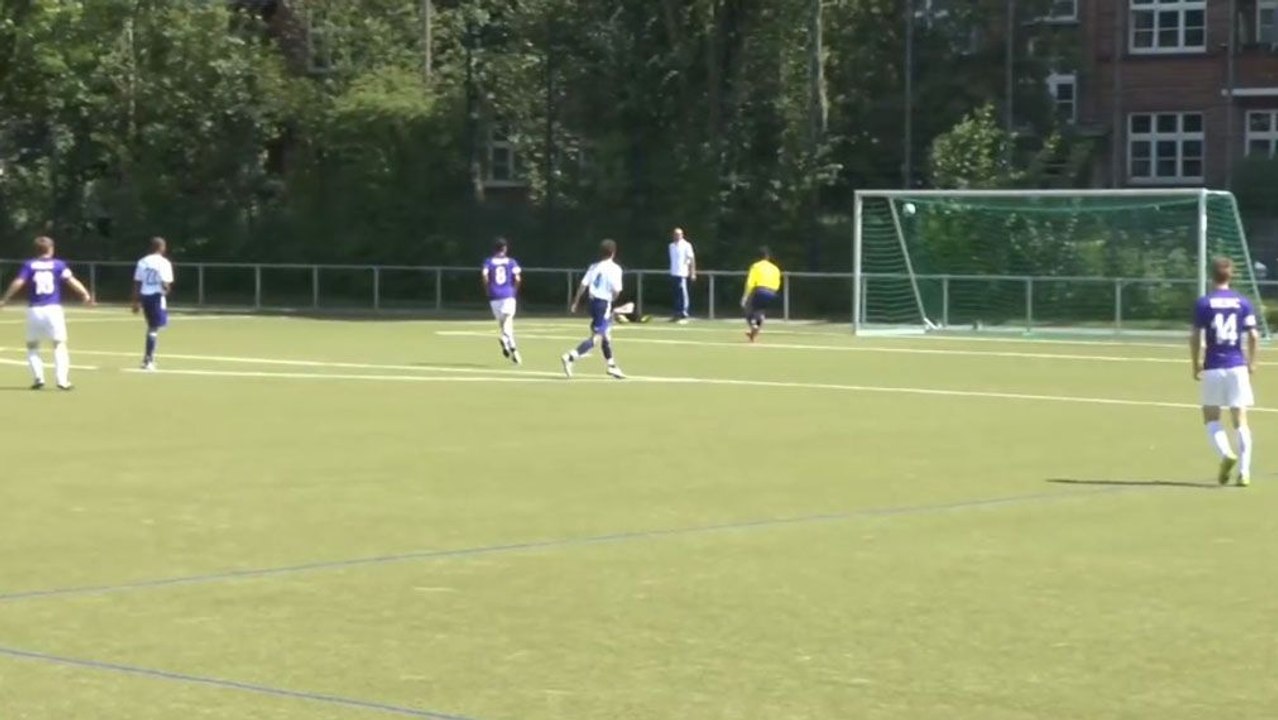 Linke Klebe landet im Winkel