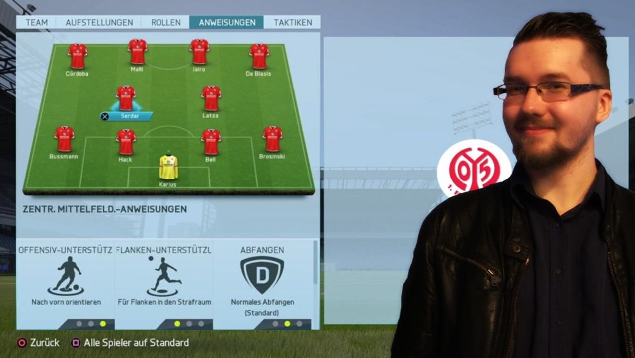 FIFA 16: Bono zeigt Euch die 4-2-4-Taktik