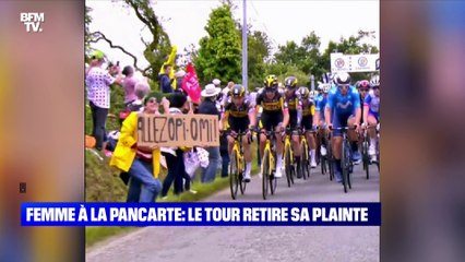 Femme à la pancarte: Le Tour de France retire sa plainte - 01/07