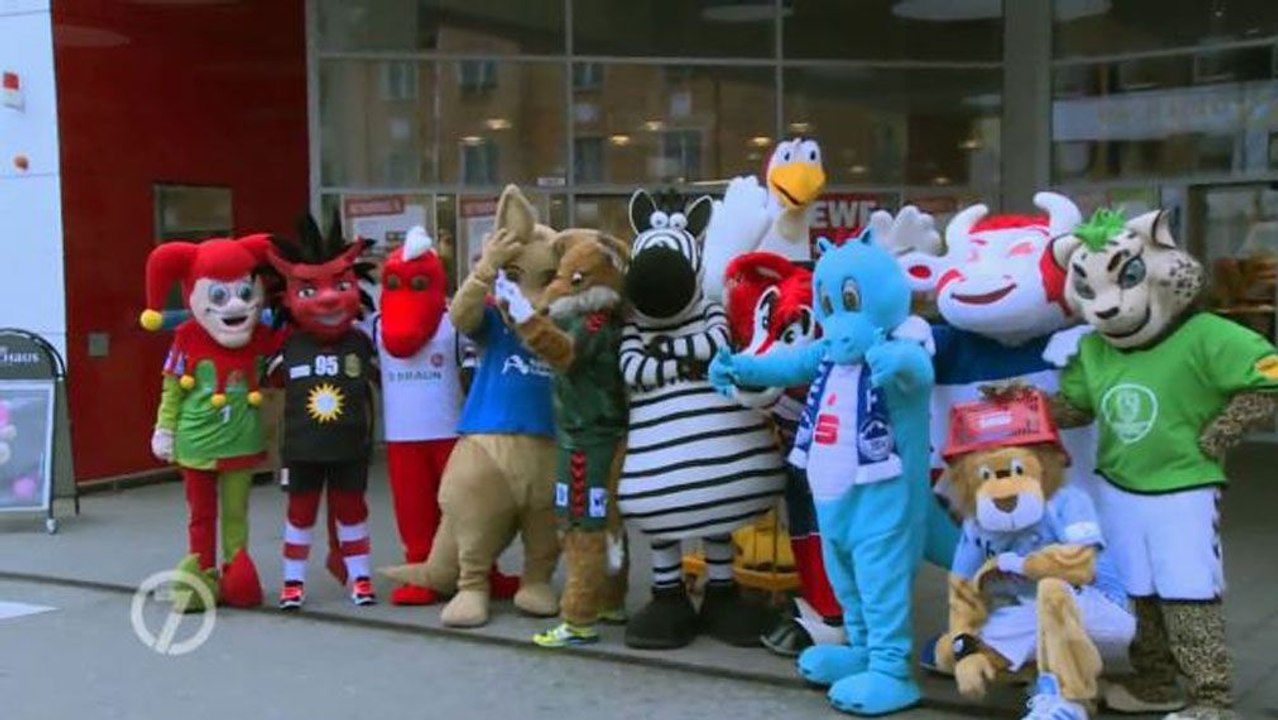 Löwen im Final Four - Maskottchen auf Chaos-Tour