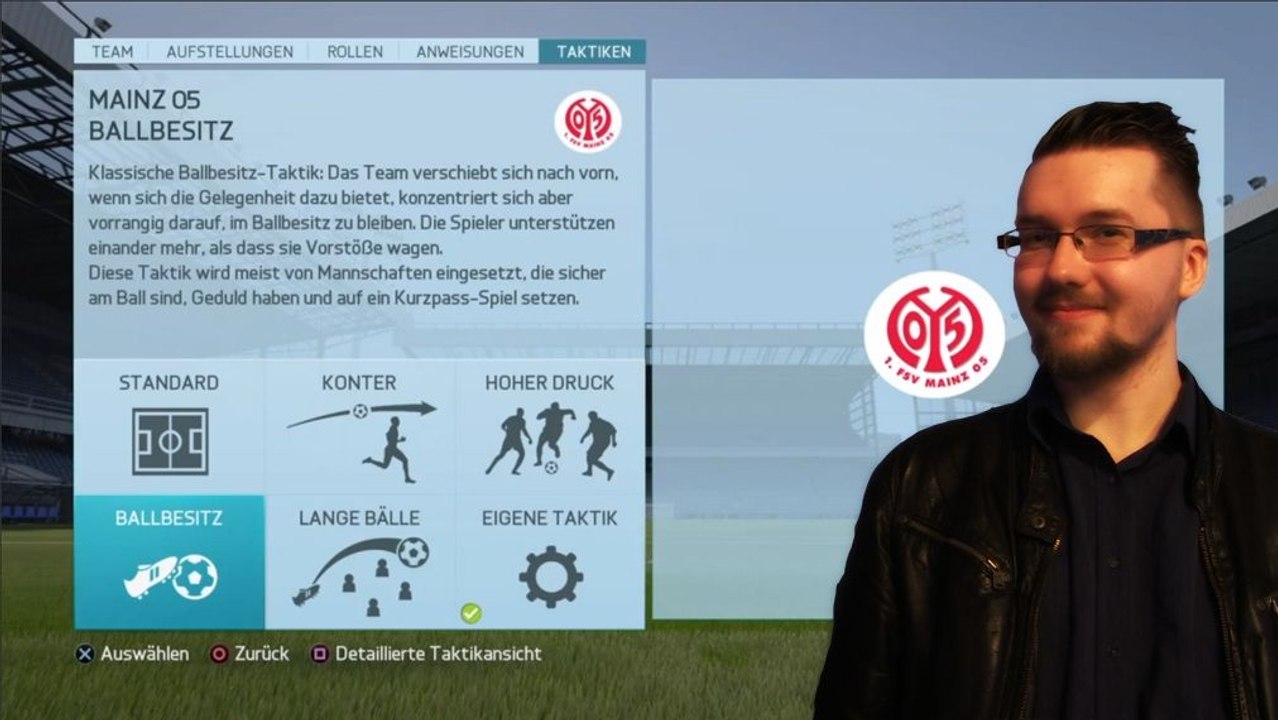 FIFA 16: Bono erklärt Euch seine Ballbesitz-Taktik