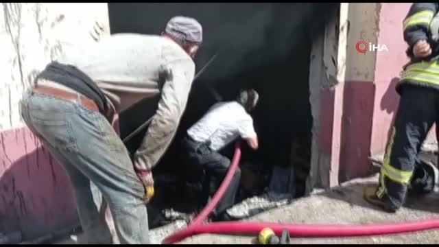 Siirt'te yakıt kazanlarında çıkan yangın itfaiye ekiplerince söndürüldü