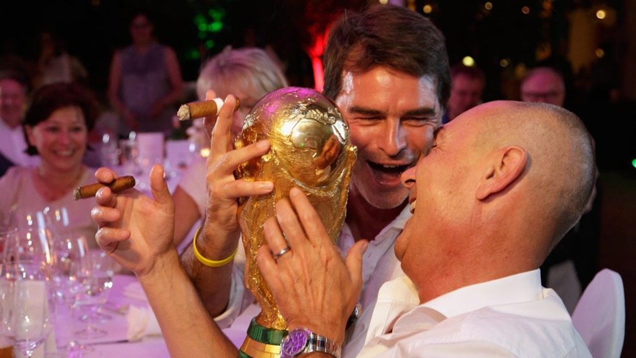 Wiedersehen macht Freude: Die Weltmeister wieder vereint