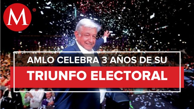 Con bandera de México en mano_ así fue el día que AMLO ganó las elecciones presidenciales