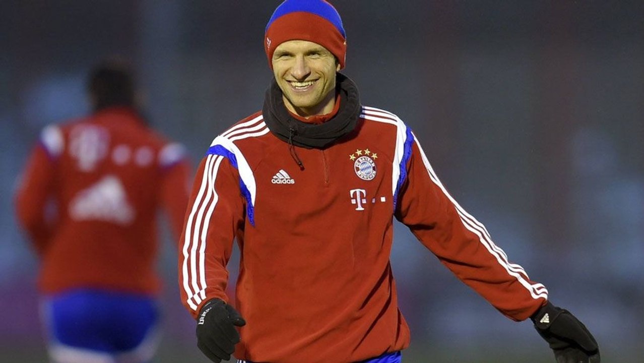 Thomas Müller: Gute Laune auch im Trainingslager