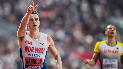 Norveçli Karsten Warholm, erkekler 400 metre engellide 29 yıllık dünya rekorunu kırdı