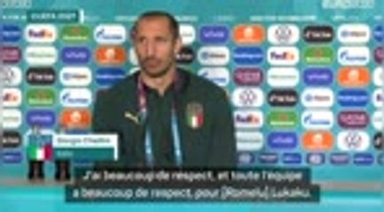 Quarts - Chiellini : "On ne peut pas résumer la Belgique à Lukaku"