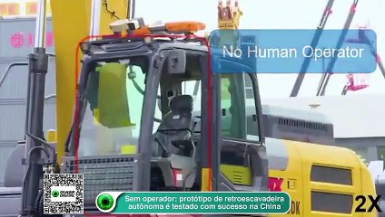 Sem operador- protótipo de retroescavadeira autônoma é testado com sucesso na China
