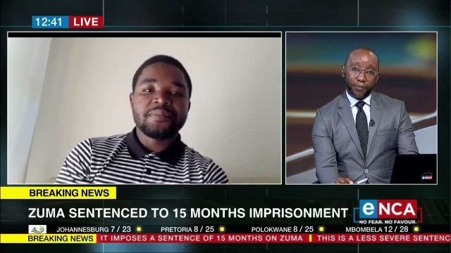 Reaction to Zuma sentencing in contempt case