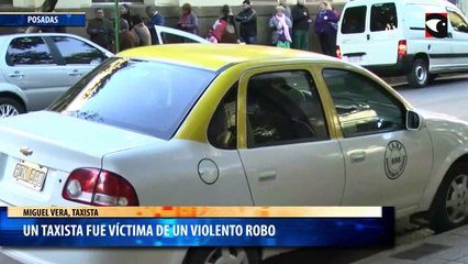 Un taxista fue víctima de un violento robo