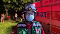 Cruz Roja atiende seis pacientes tras incendio en 10 casas en Alajuela