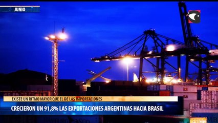 Crecieron un 91,8% las exportaciones argentinas hacia Brasil