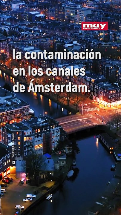 La barrera de burbujas que salva los canales de Ámsterdam