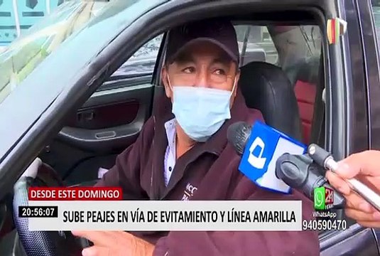 ¿A qué se debe la subida anunciada del precio de peaje de Evitamiento y Línea Amarilla?