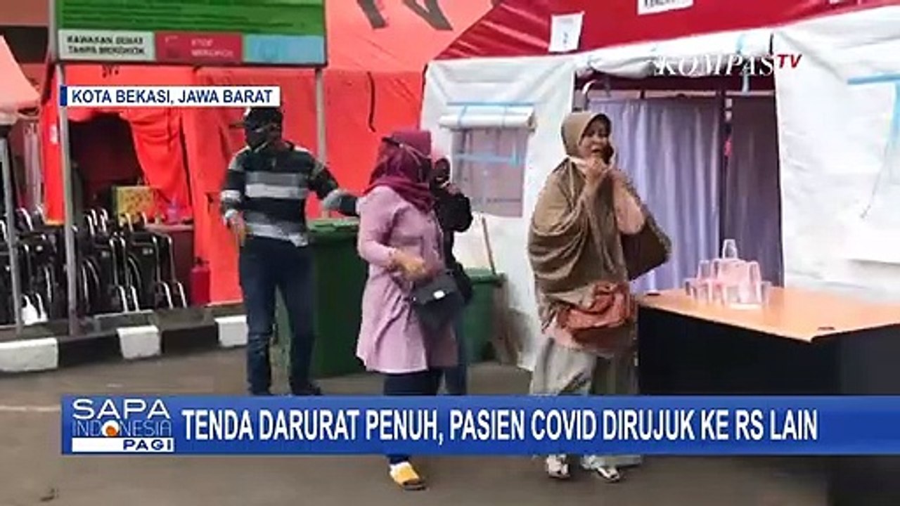 Tenda Darurat Penuh, Pasien Covid-19 Dirujuk ke RS Lain