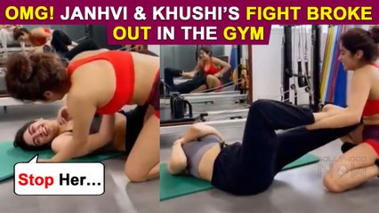 Janhvi Kapoor And Khushi Kapoor Fighting Or Working Out In This Video? Watch