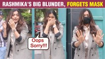 Rashmika Mandanna Apologises To Media For Forgetting To Wear Mask, Says Sorry