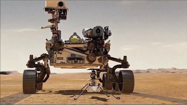 Mars Perseverance Rover Capture a Lonely Rock in the Red Planet from Mars