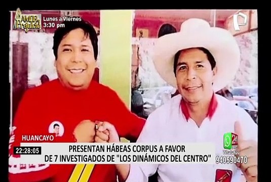 Huancayo: presentan habeas corpus a favor de 7 investigados de los 'Dinámicos del Centro'