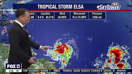 Tropical Storm Elsa formally - July 1, 2021 Update