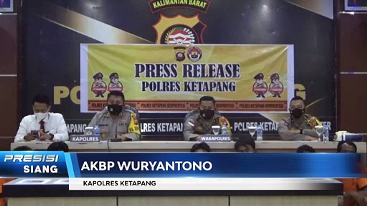 REVISI POLRES KETAPANG RILIS 5 KASUS KRIMINAL