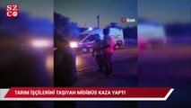 Mersin'de tarım işçilerini taşıyan midibüs kaza yaptı: 1 ölü, 14 yaralı