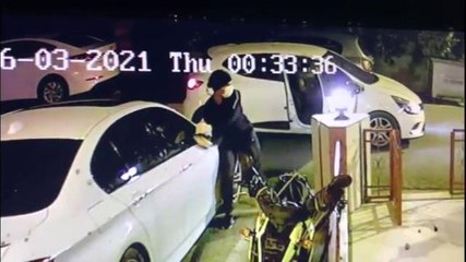 Maltepe'de 23 lüks otomobilin ayna plakasını çalan şahıs yakayı ele verdi
