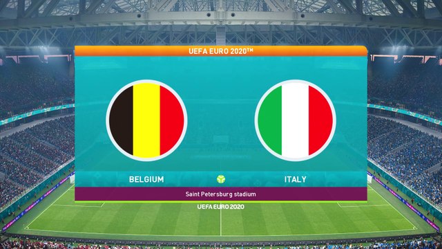 Belgium vs Italy || UEFA Euro 2020 - 2nd July 2021 || PES 2021