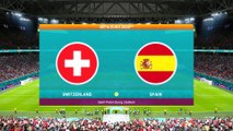 Switzerland vs Spain || UEFA Euro 2020 - 2nd July 2021 || PES 2021