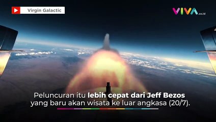 Ke Luar Angkasa Duluan, Richard Branson Kalahkan Jeff Bezos