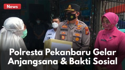 RAYAKAN HUT KE-75 BHAYANGKARI POLRESTA PEKANBARU GELAR ANJANGSANA DAN BAKTI SOSIAL !!