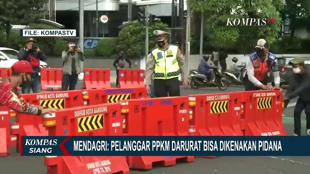 Sanksi Sosial hingga Pidana bagi Pelanggar PPKM Darurat