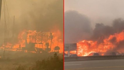 Kanada'da 49 dereceyi bulan rekor sıcaklıklar bir köyün tamamına yakınını kül etti