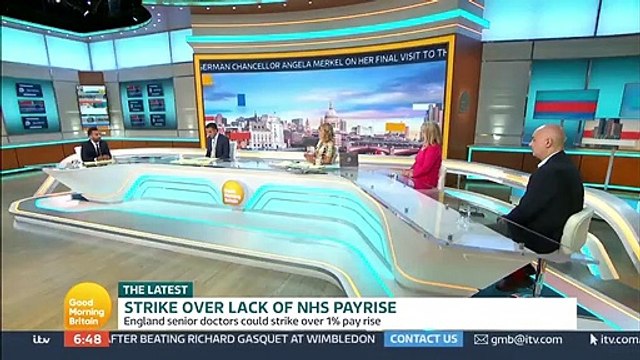 Good Morning Britain - Dr Amir Khan discusses the reports that senior hospital doctors in England could go on strike over the 1% pay rise