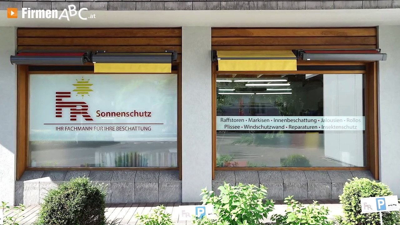 FR - Sonnenschutz Fink Robert in Koblach – Ihr Profi für Beschattung, Rollläden & Co.