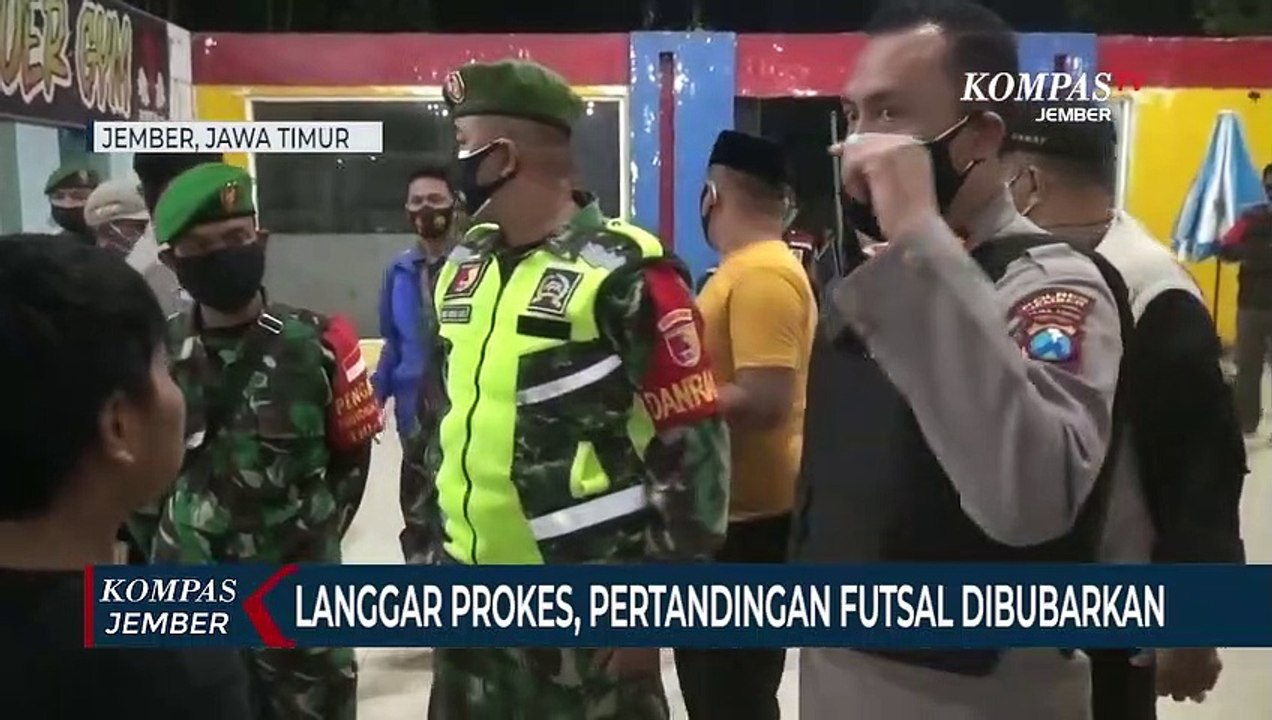 Melanggar Protokol Kesehatan Covid-19, Pertandingan Futsal Mahasiswa Dibubarkan Polisi