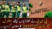 PCB announced Central Contracts for its players for the year 2021-2022
